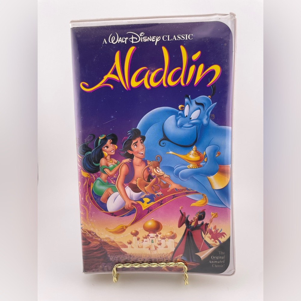 RARE Walt Disney Home Classics Aladdin VHS, 1662 Black Diamond Edition
